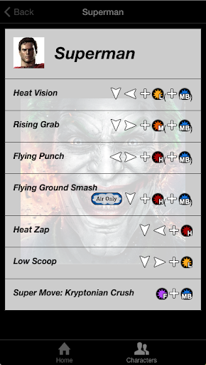 【免費娛樂App】Injustice: GAU - Moves List-APP點子