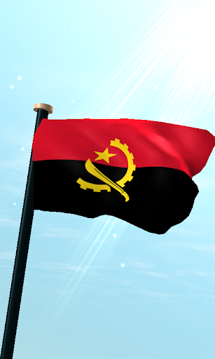 Angola Flag 3D Free Wallpaper