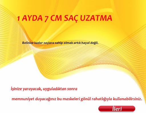 1 ayda 7 cm saç uzatma