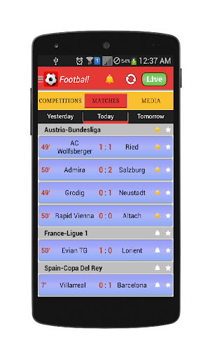 Football Live Scores