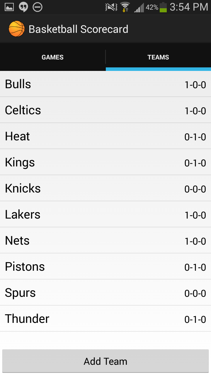 Basketball Stats Scorecard Screen 3