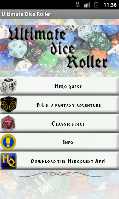 Ultimate Dice roller - screenshot