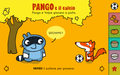 Screenshot dell'applicazione Android Pango plays soccer
