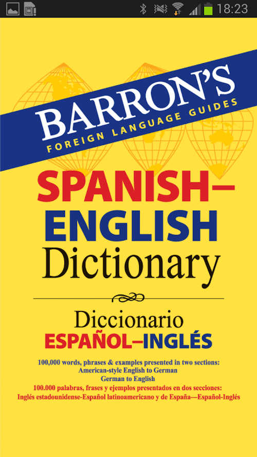 Android application Barron’s Spanish-English screenshort