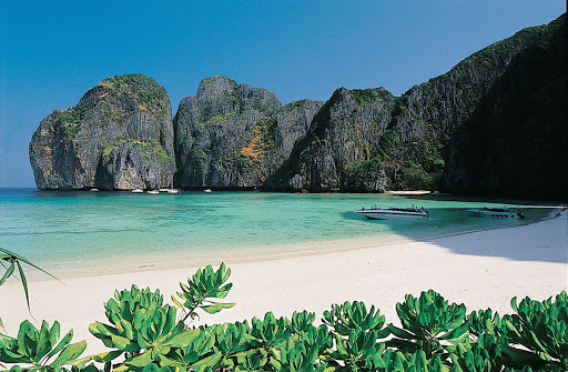 Maya Bay in Krabi Province, Thailand.