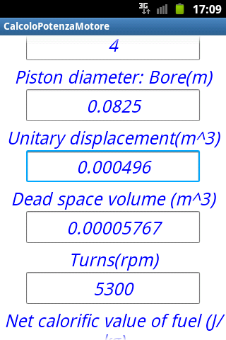 ENGINE ENDOTHERMIC sizing