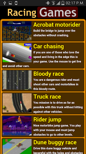 Racing games