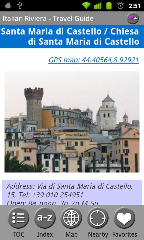 Italian Riviera &amp; Liguria Screen 3