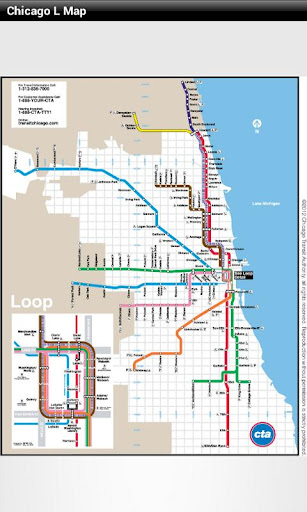 Chicago L Map