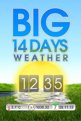 BIG 14-days Weather Clock