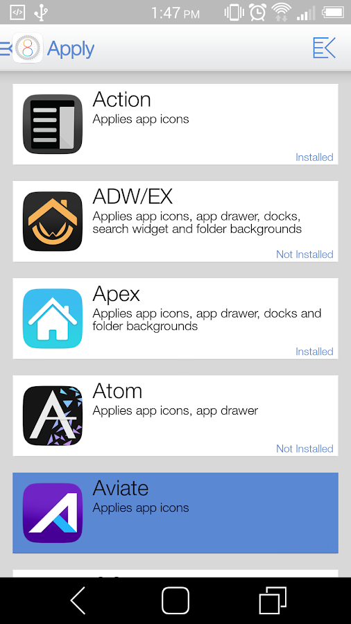 Ultimate iOS8 Launcher Theme - screenshot