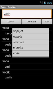 Czech Croatian Dictionary Screenshots 0
