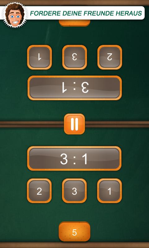 Android application Math Duel: 2 Player Math Game screenshort