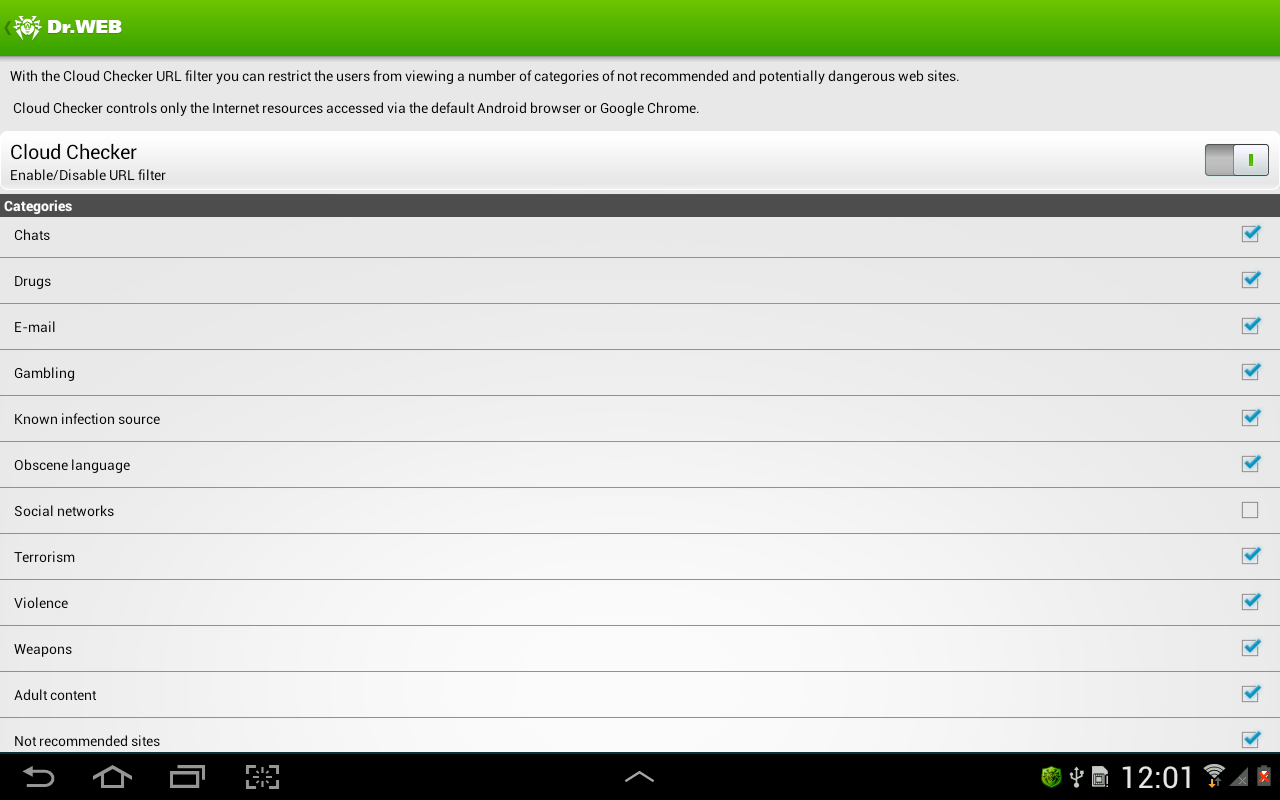 Dr.Web v.8 Anti-virus Life lic - screenshot