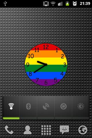 Rainbow gay and lesbian clock