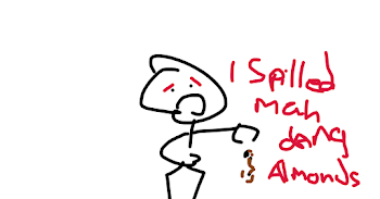 spilling the almonds