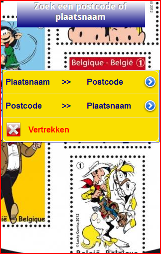 Postcode Belgische