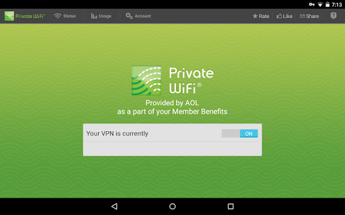 Private WiFi™ Mobile by AOL Screenshots 0