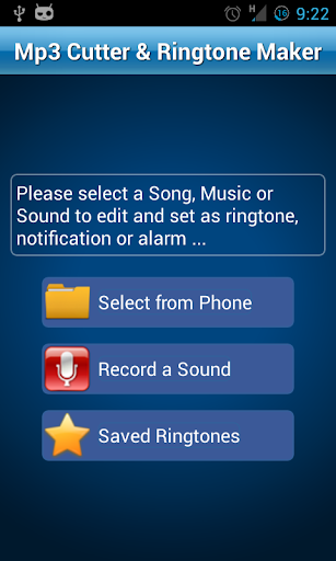 MP3 Cutter and Ringtone Makeru266b 2.1 screenshots 1
