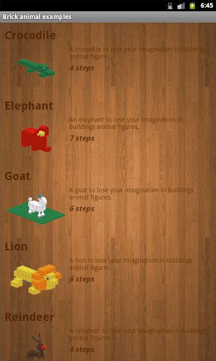 Brick animal examples