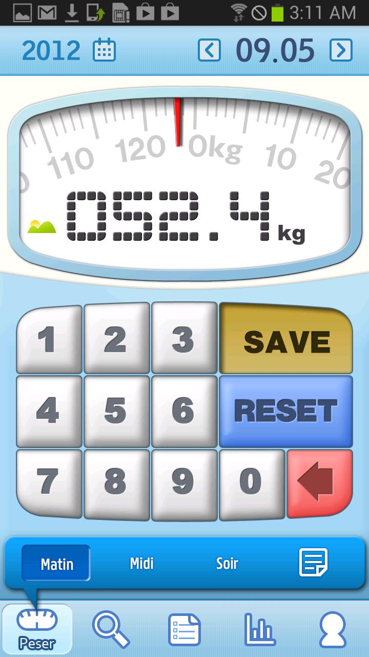 Android application A+ Weight Manager — Track your screenshort