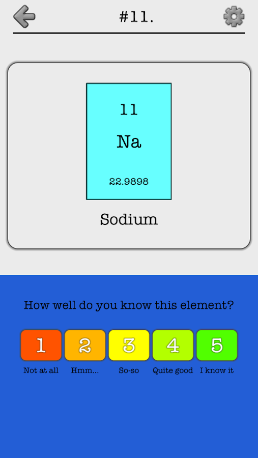 test periodic elements table with of names Chemical Android Names Apps  Google  on Quiz Play Elements