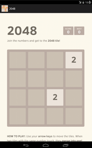 2048 New Number puzzle game