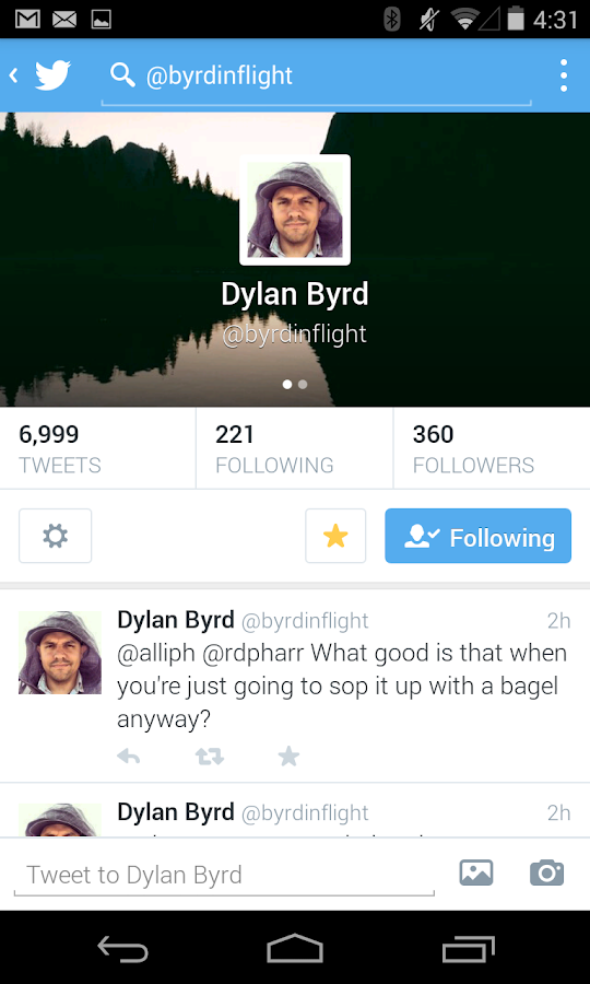 Twitter - screenshot