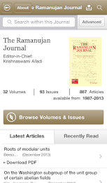 The Ramanujan Journal poster 1