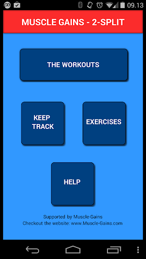 Muscle Gains 2-split training