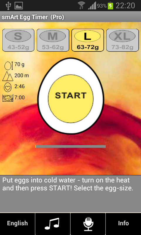 Android application smArt Egg Timer (Pro) screenshort