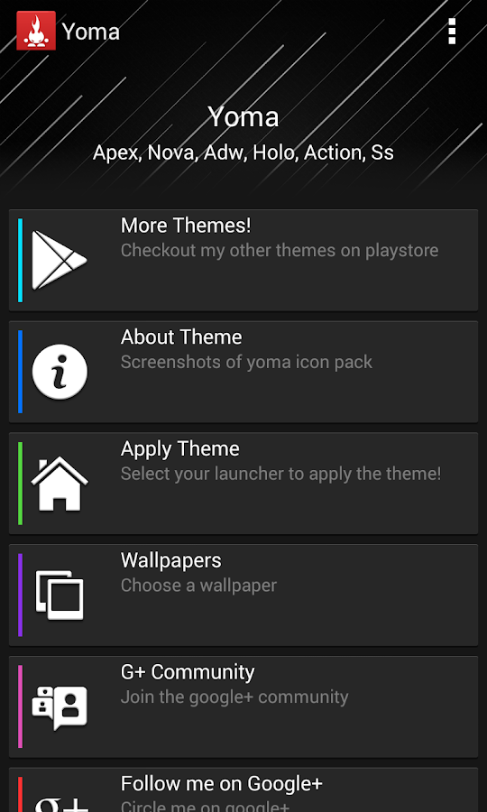 Yoma (apex, nova, adw icons) - screenshot