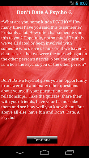 Don't Date A Psycho Quizzes