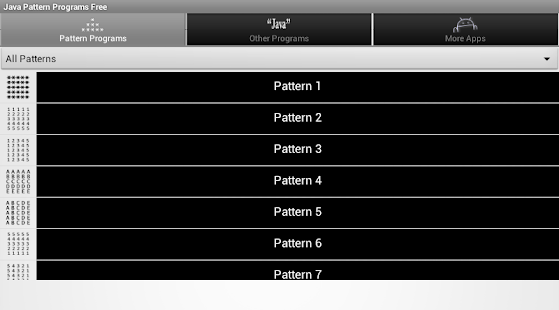 Java Pattern Programs Free
