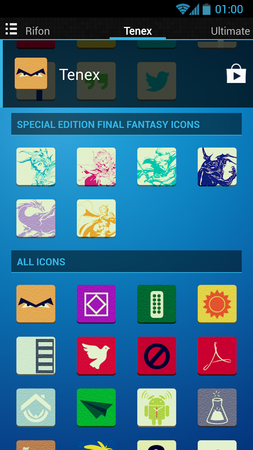 Tenex Nova/Apex/ADW/GO Theme - screenshot