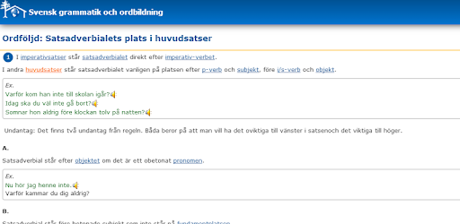 Изображения Svensk grammatik 1.0 на ПК с Windows