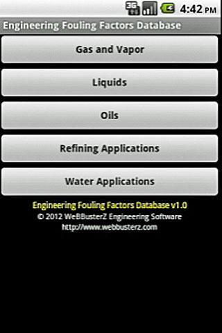 Fouling Factors Database Free