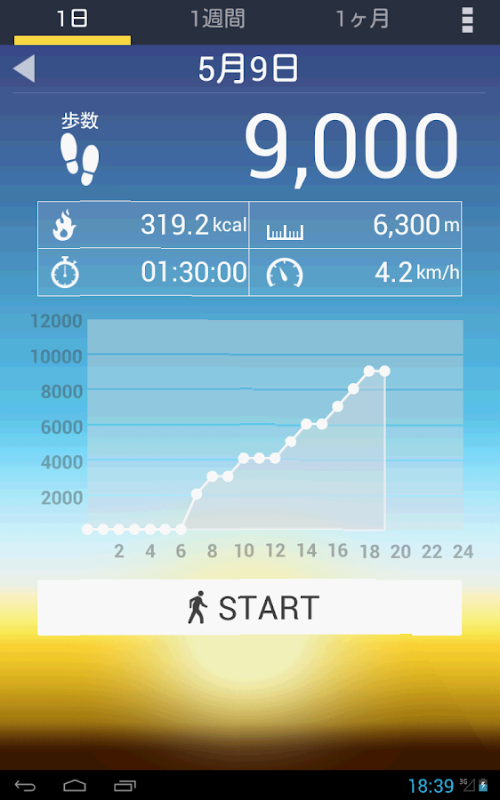   歩数計- スクリーンショット 