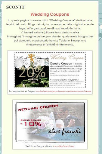 【免費社交App】Wedding Coupons - Sconti Sposi-APP點子