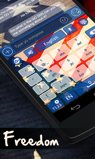 【免費個人化App】USA Freedom GO Keyboard Theme-APP點子