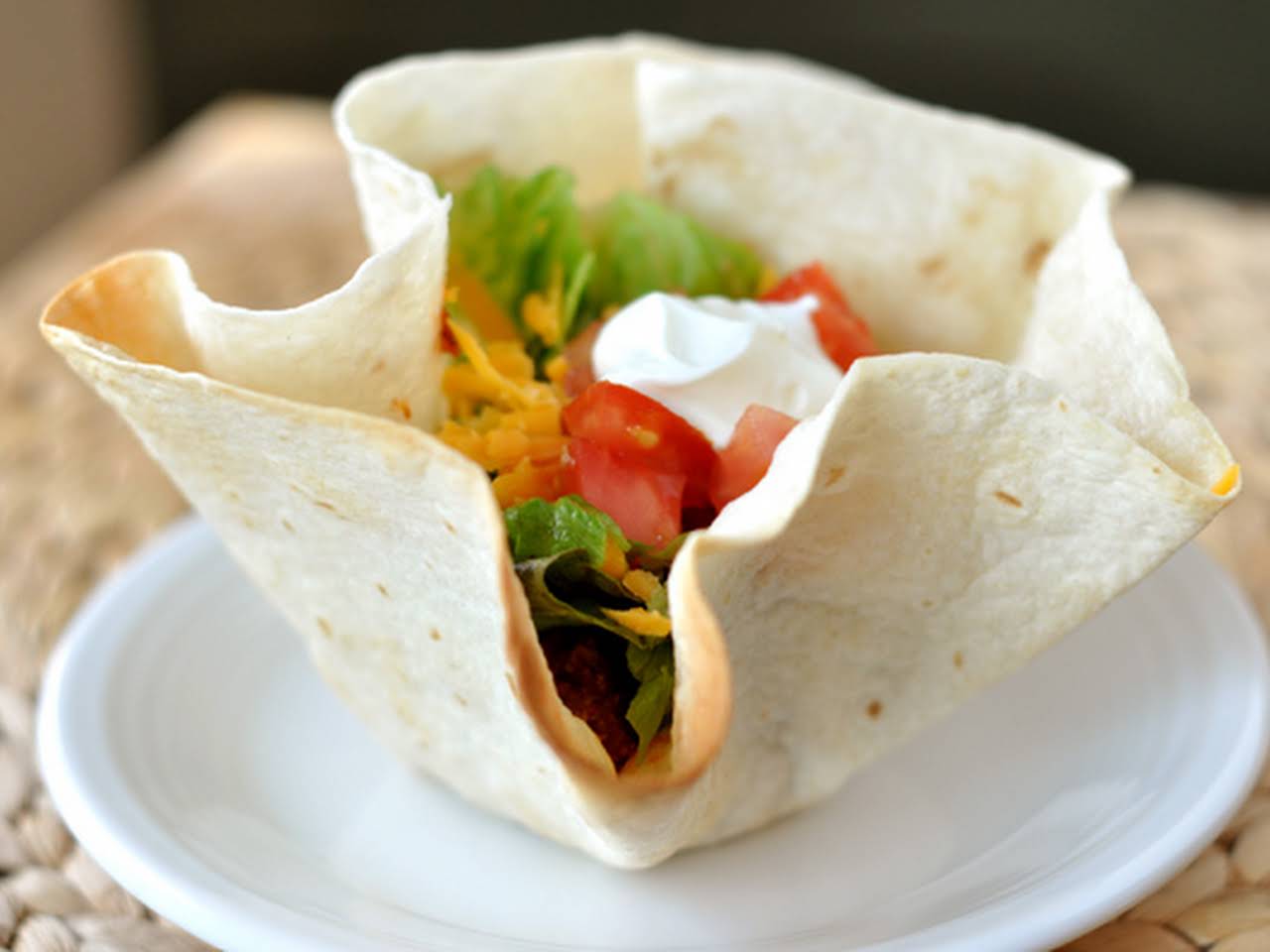 Air Fryer Flour Tortilla Bowls - Project Meal Plan