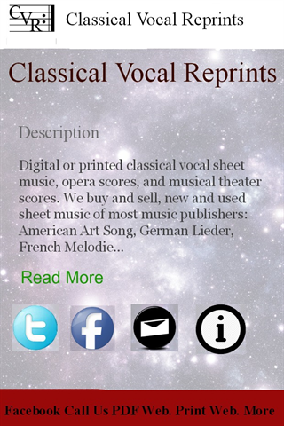 Classical Vocal Reprints