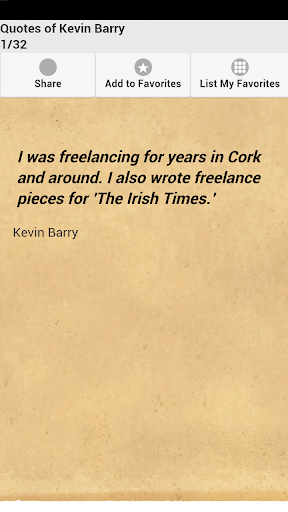 Quotes of Kevin Barry