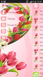 GO SMS Tulips Screenshots 3