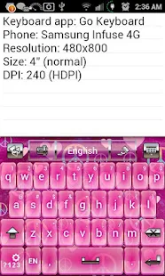 Pink Love Keyboard Skin