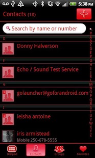 How to download GO Contacts Black & Red Theme 1.0 mod apk for bluestacks