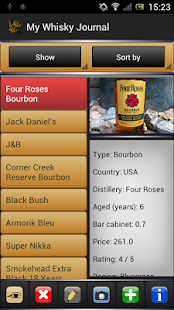 My Whisky Journal Screen 2