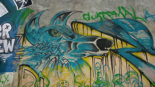 Graffiti El Lobo Azul