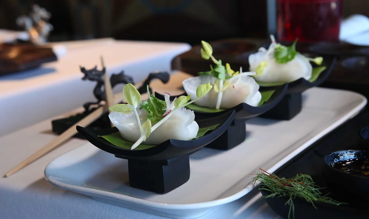 Carnival-Cruise-Lines-JiJi-Asian-Kitchen-Jiaozi - Try the potstickers, or Jiaozi, when you dine at Ji Ji Asian Kitchen on Carnival Sunshine.