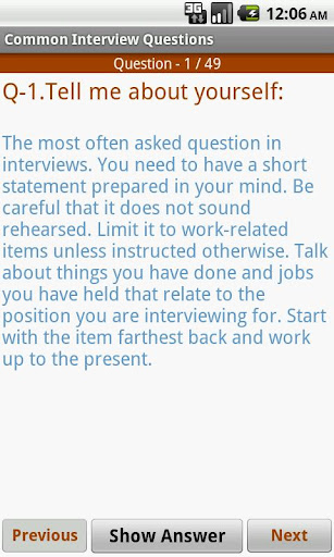 Interview FAQs Tricks